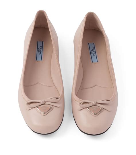 prada brown ballet flats|prada elastic strap ballet flats.